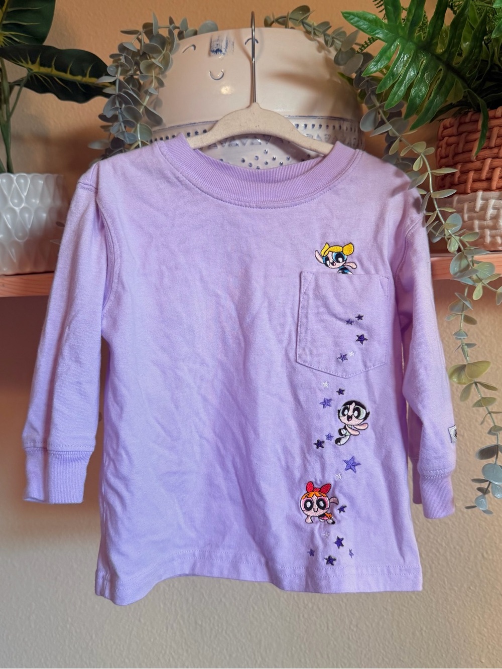 Warner Bros VTG Lilac Powerpuff Girls Long-Sleeve Tee